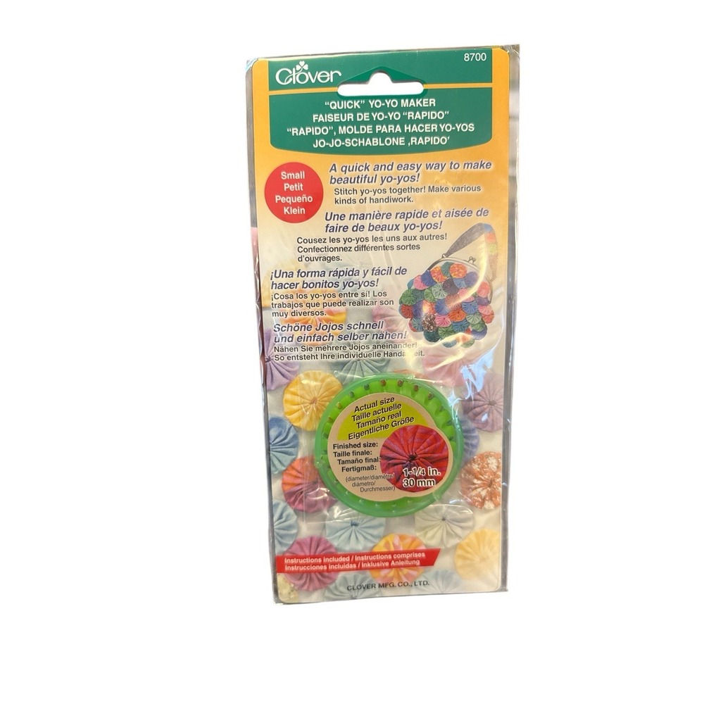 Clover Quick Yo Yo Maker Round Small 8700 Stitch Sewing Crafts‎ New Sealed